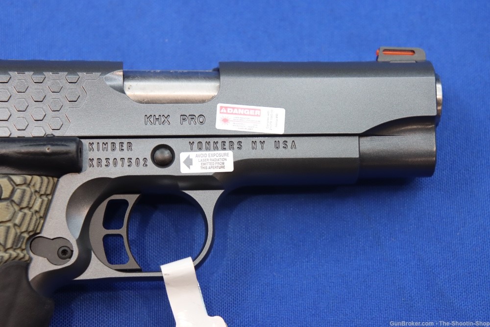 Kimber KHX PRO 1911 Pistol 45ACP Kimpro GREY Stainless G10 LASER GRIPS 45-img-7