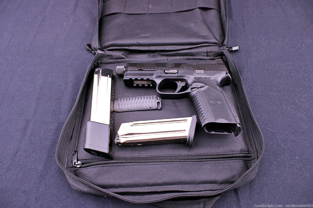 FN 510 TACTICAL MRD OPTIC CUT 10MM 4.71" THREADED BBL SOFT CASE & 2 MAGS-img-1