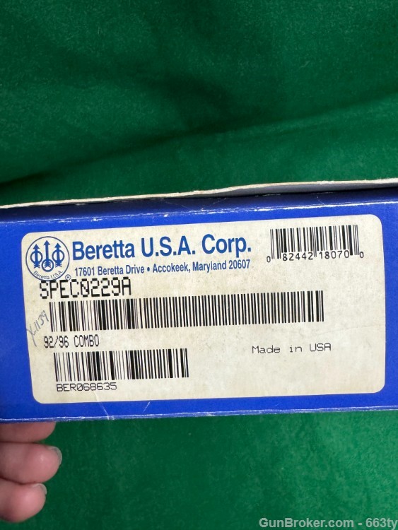 Rare! Beretta 92/96 Combo 9MM & 40 S&W-img-1