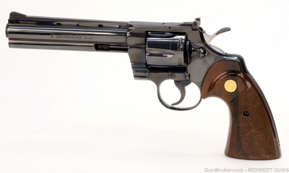 Colt Python 6" Blued .357 Magnum  Revolver 1975-img-0