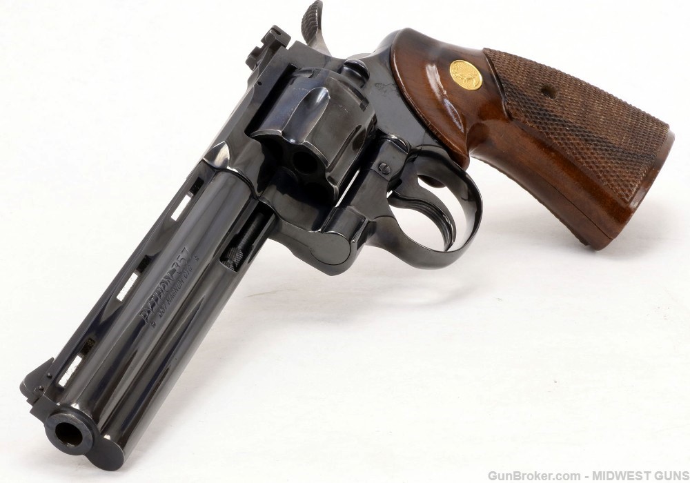 Colt Python 6" Blued .357 Magnum  Revolver 1975-img-9