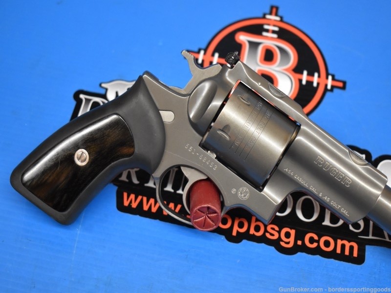 RUGER SUPER REDHAWK 454 CASULL 7.5" 6 ROUNDS w/factory case+rings+manual -img-10