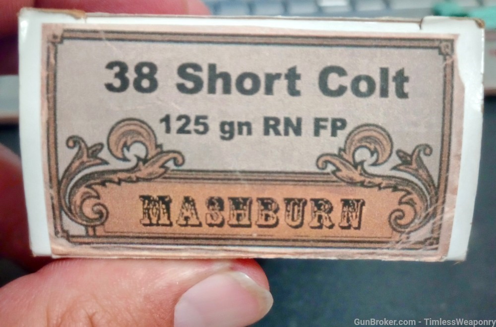 NEW 38 LC SC SHORT COLT AMMO AMMUNITION Mashburn 50 Rounds 38 Long Colt-img-3