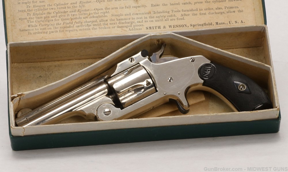 Smith & Wesson 38 Single Action 2nd Model IN THE BOX  Antique-img-18
