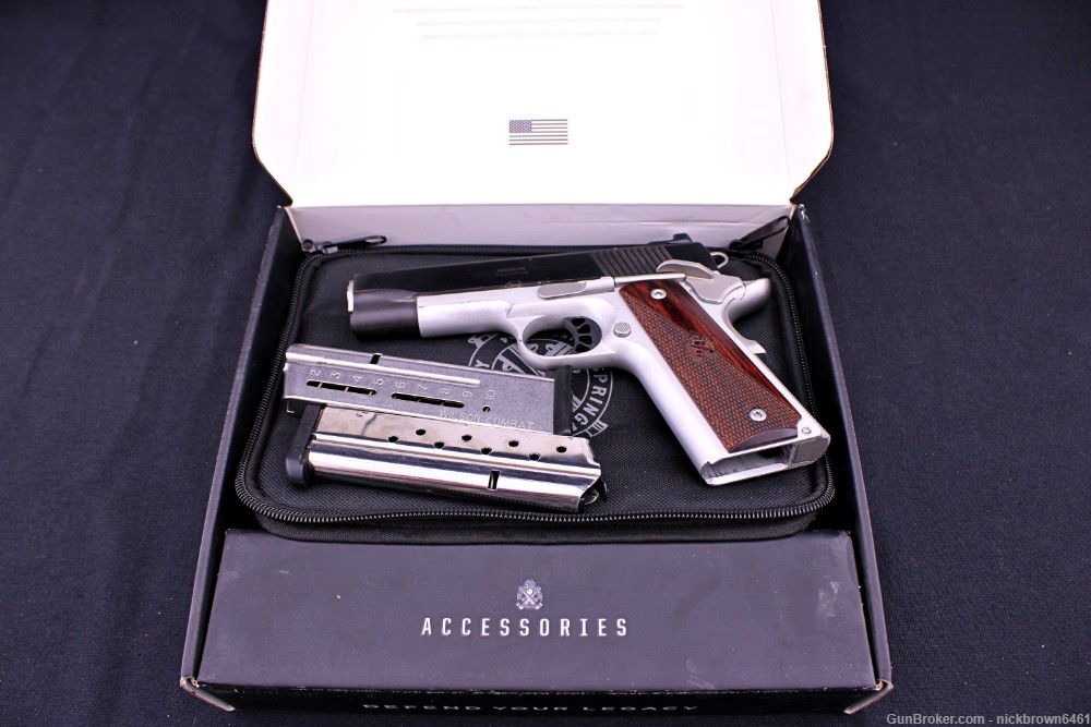 SPRINGFIELD ARMORY RONIN OPERATOR 1911 COMMANDER LENGTH 9MM TWO TONE M1911-img-1