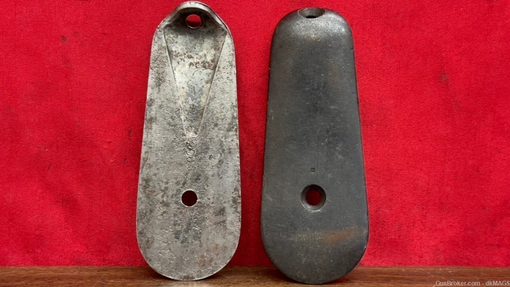 2 Argentine Mauser Model 1909 Cavalry Mountain Engineer Steel Butt Plate-img-0