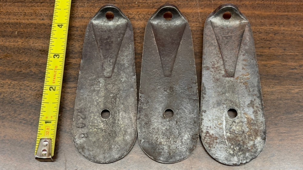 3 Argentine Mauser Model 1909 Cavalry Mountain Engineer Steel Butt Plate-img-1