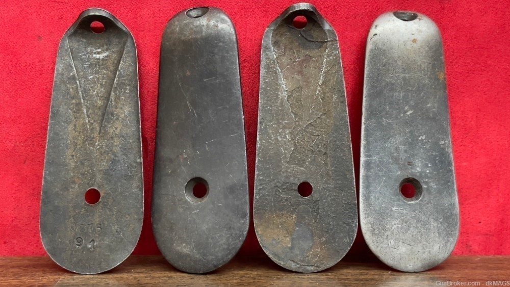4 Argentine Mauser Model 1909 Cavalry Mountain Engineer Steel Butt Plate-img-0