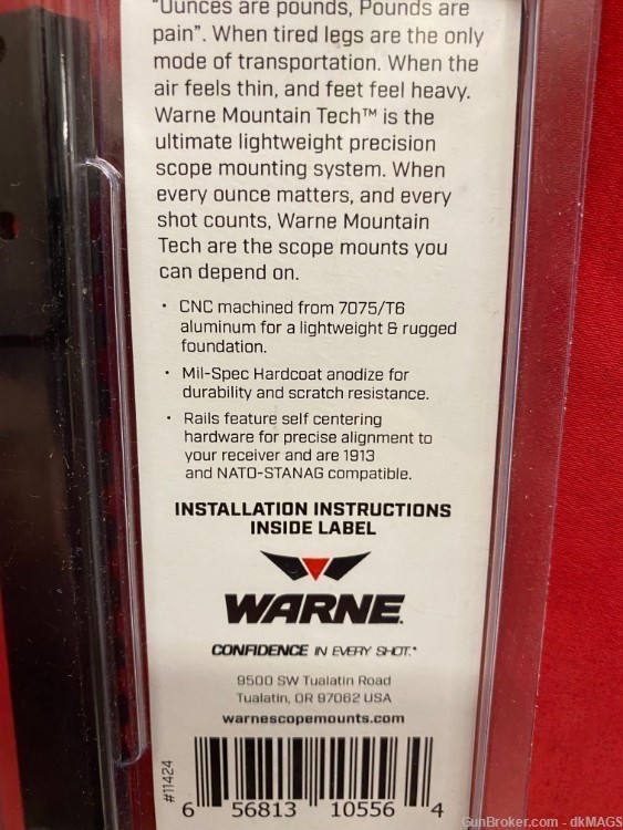 Warne Zero MOA Rail for Remington 700 Long Action 11424-img-4