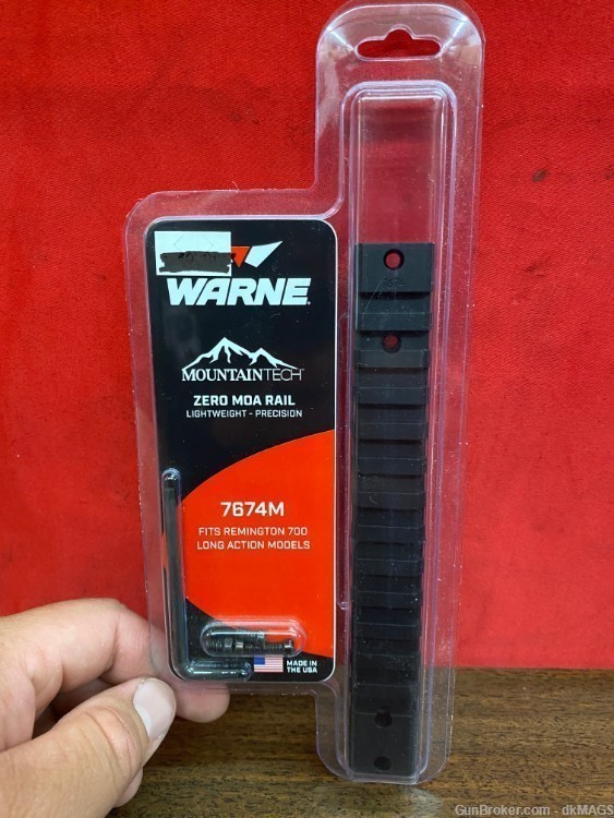 Warne Zero MOA Rail for Remington 700 Long Action 11424-img-0