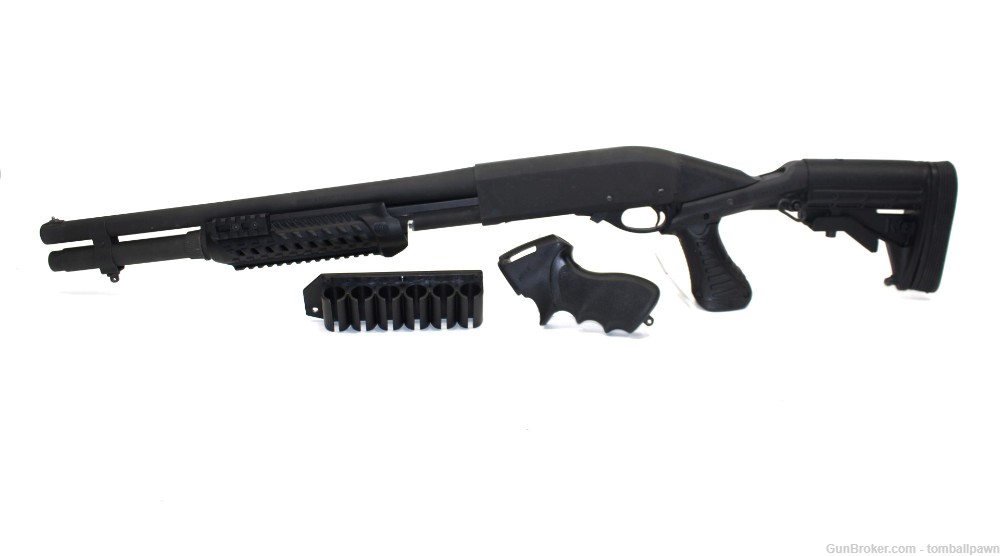  Remington 870 Tact 12 Ga With Pistol Grip And Extra Grip Used-img-0