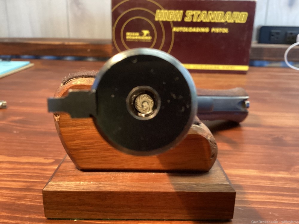Hi Standard Model 104 Olympic .22 Short 6.75” Non-Matching Box Bright Bore-img-25