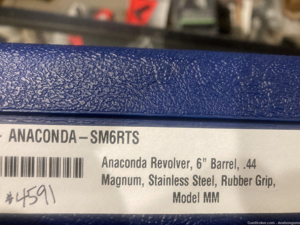 Colt Anaconda 44mag /44 spl 6" matt SS #SM6RTS NIB(no card fees added)-img-4