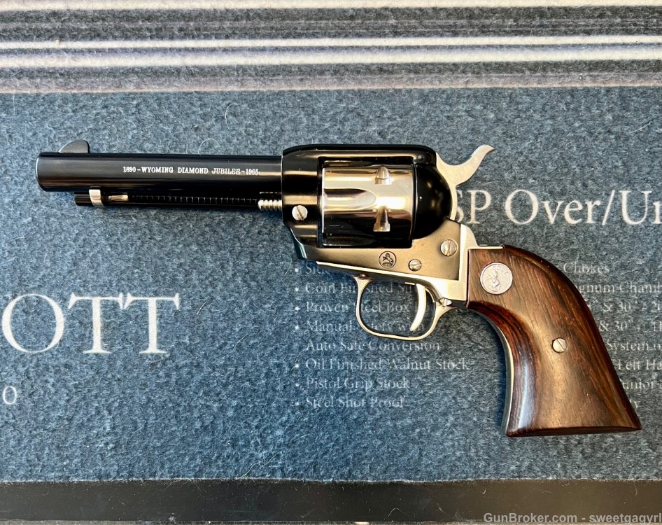 Colt Wyoming Diamond Jubilee Frontier Scout Revolver .22lr-img-0