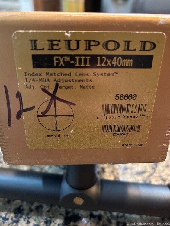 Leupold FXIII 12x40 Leupold dot reticle 58660-img-1