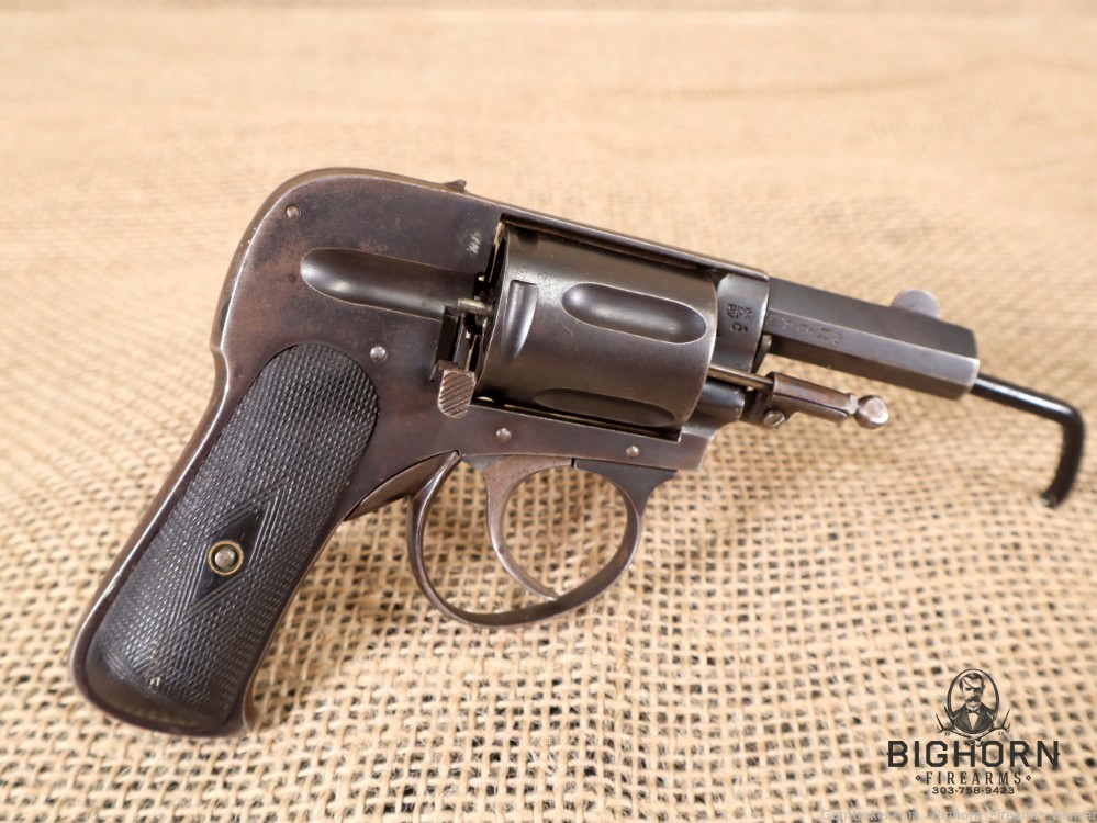Liege, Belgian, Velo-Dog, .32 Cal. Hammerless Double-Action Pocket Revolver-img-17