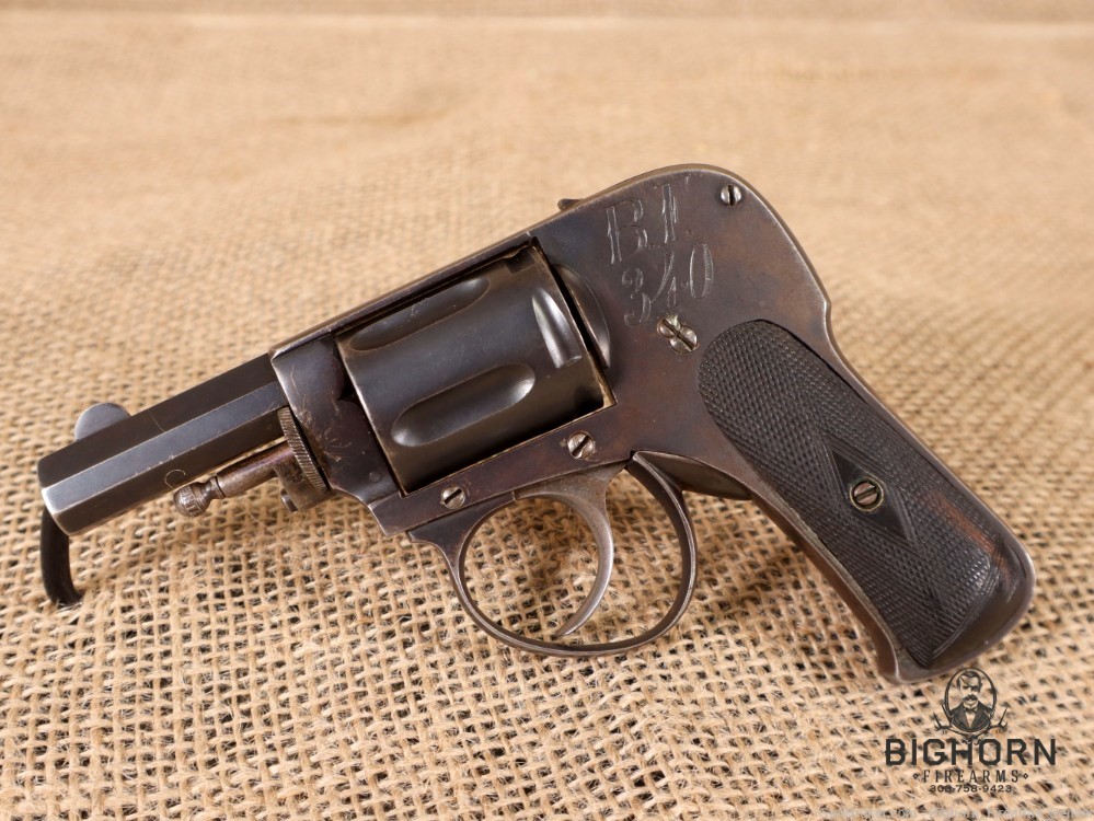 Liege, Belgian, Velo-Dog, .32 Cal. Hammerless Double-Action Pocket Revolver-img-1