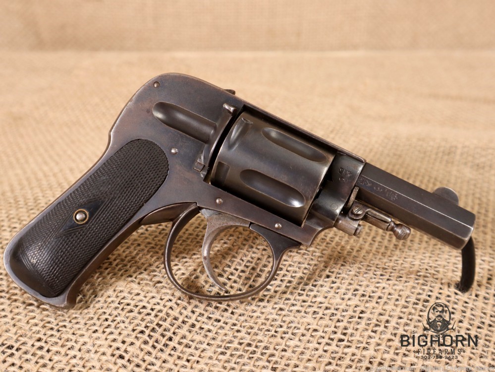 Liege, Belgian, Velo-Dog, .32 Cal. Hammerless Double-Action Pocket Revolver-img-8