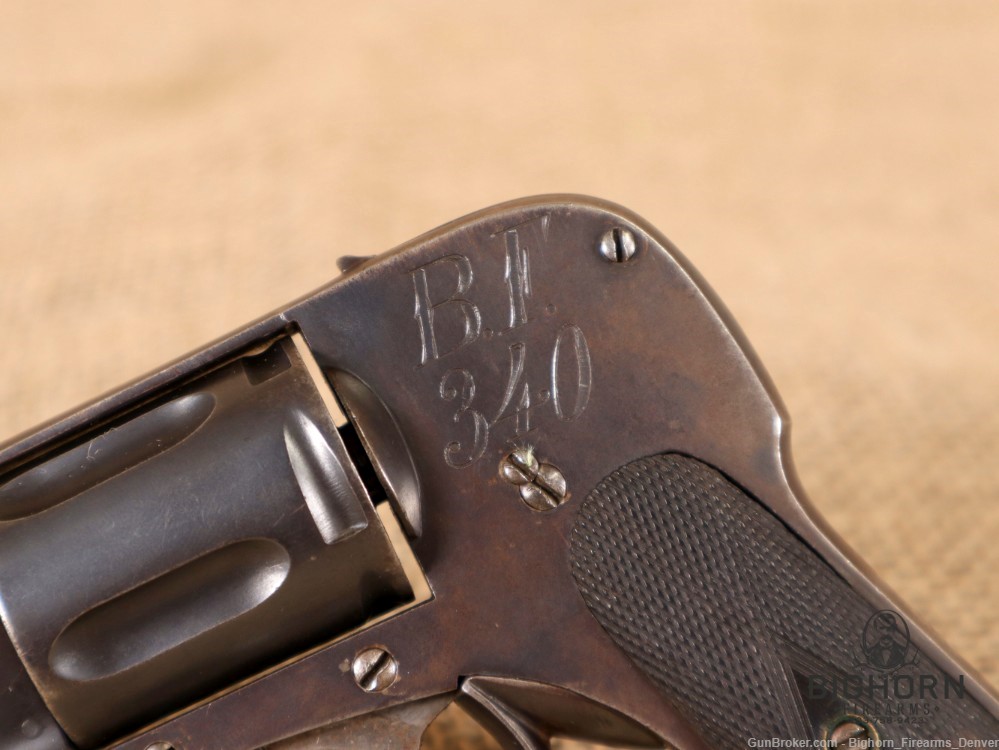 Liege, Belgian, Velo-Dog, .32 Cal. Hammerless Double-Action Pocket Revolver-img-3