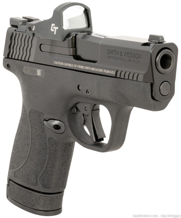 S&W 13951 M&P Shield Plus Bundle 9mm 10+1/13+1 3.1" Black CT 1500 Red Dot  -img-2