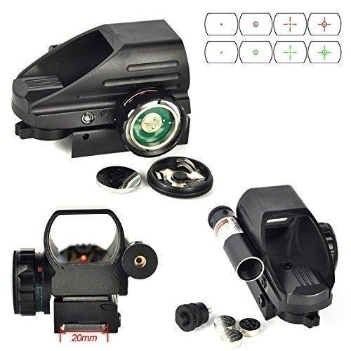 Sniper Holographic Red & Green Dot Laser Sight 4 Reticles with red laser-img-1
