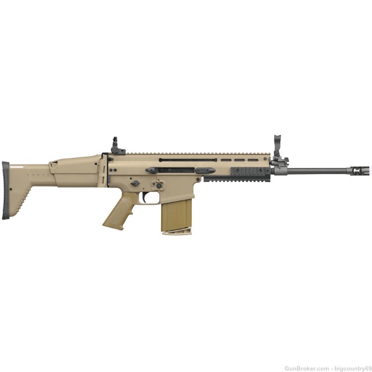 FN SCAR 17s NRCH 7.62x51mm NATO 16.25 Black/Flat Dark Earth low price-img-0