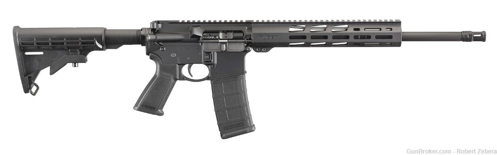 NEW Ruger AR-556 Semi-Auto Rifle, 5.56 Nato, 16.10" Bbl, Free Floating 11"-img-0