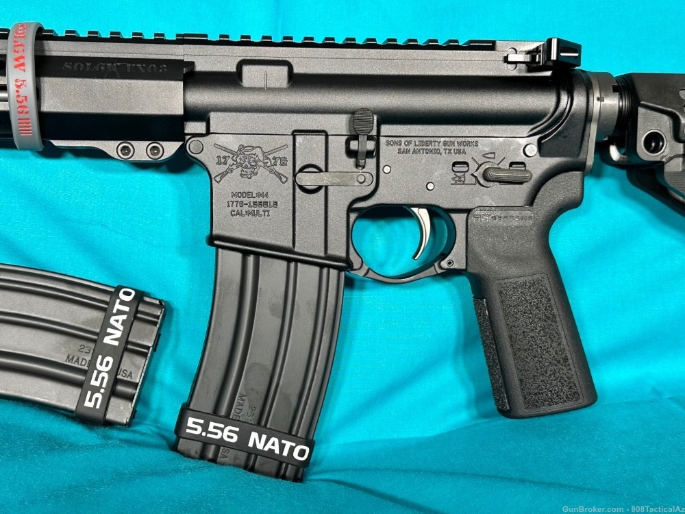Sons of Liberty 5.56 M4-EXO3 Handguard 11.5" AR15 SBA4 Pistol Brace SOLGW -img-2