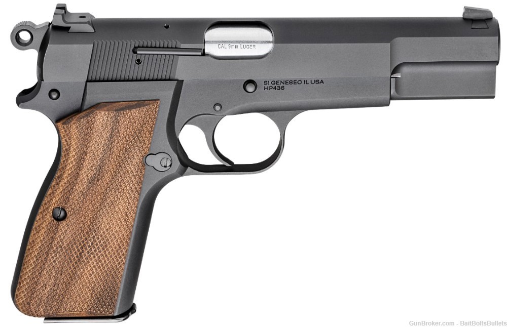 Springfield SA-35 9mm Semi Auto 4.7' 15+1 Walnut Grips NIB PENNY START-img-0