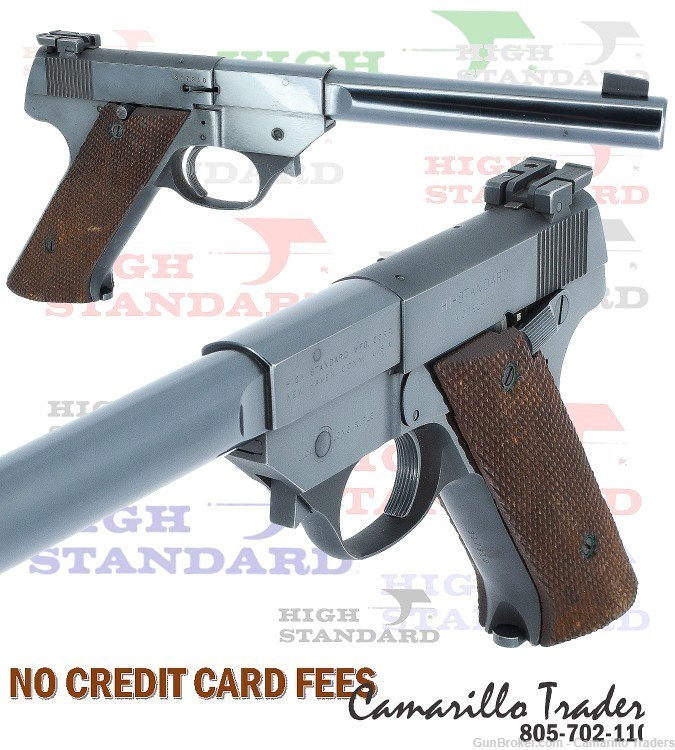 PHENOMENAL High Standard Model GD .22 LR Target Pistol 6 3/4" bbl 1949 mfg-img-0