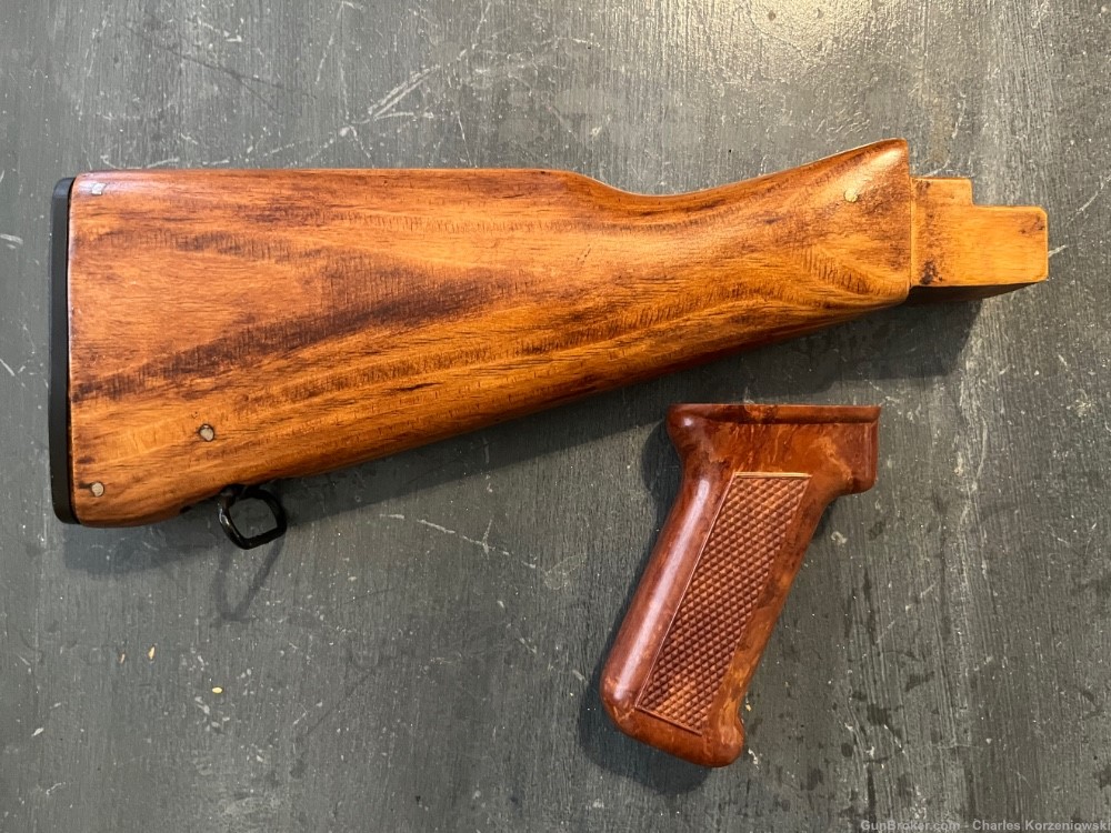 Polish Bakelite Fat pistol grip with Polish Laminated wood AK-47 AKM stock -img-0