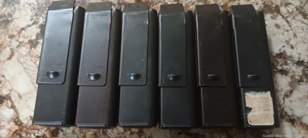 lot of 6 mac 10 cobray 45 caliber briefcase mags magazine dealer special -img-0