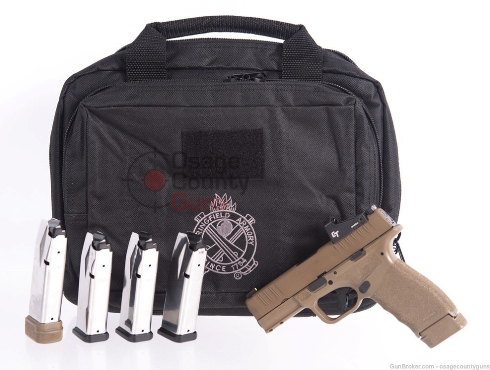 Springfield Armory Hellcat PRO OSP w/CT Red Dot - 3.7" - 9mm - FDE-img-1