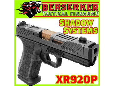 SHADOW SYSTEMS XR920P ELITE 9mm 4.25in 17+1 Blk/Brz OR QD COMP SS-3211