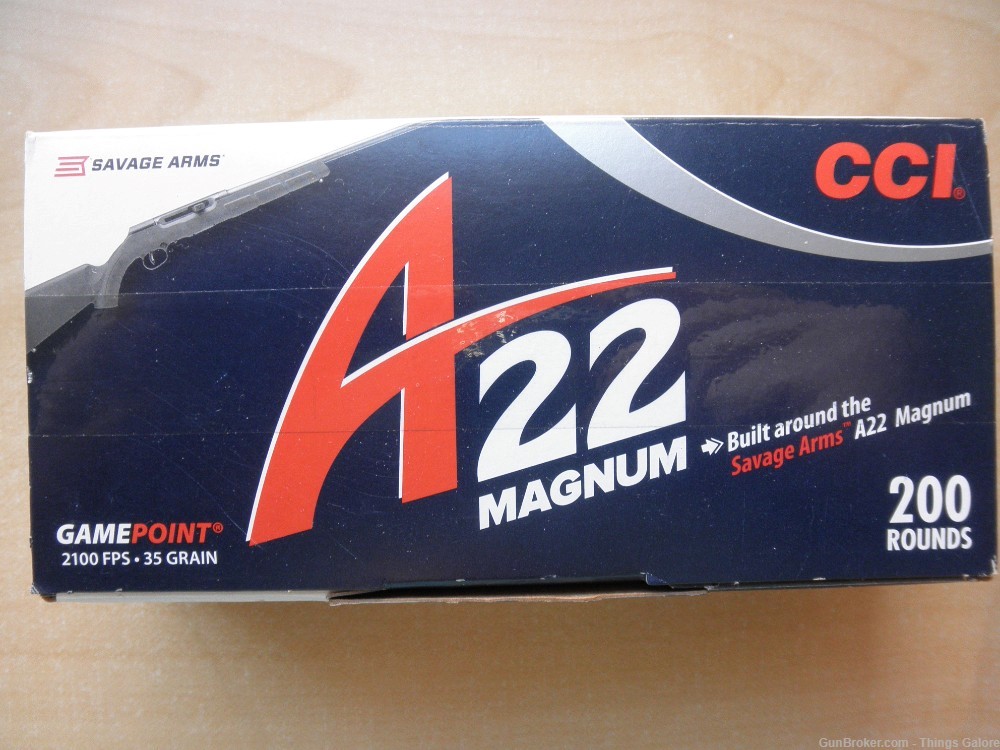 CCI 22 WMR A22 MAGNUM 35GR 200 round box-img-0