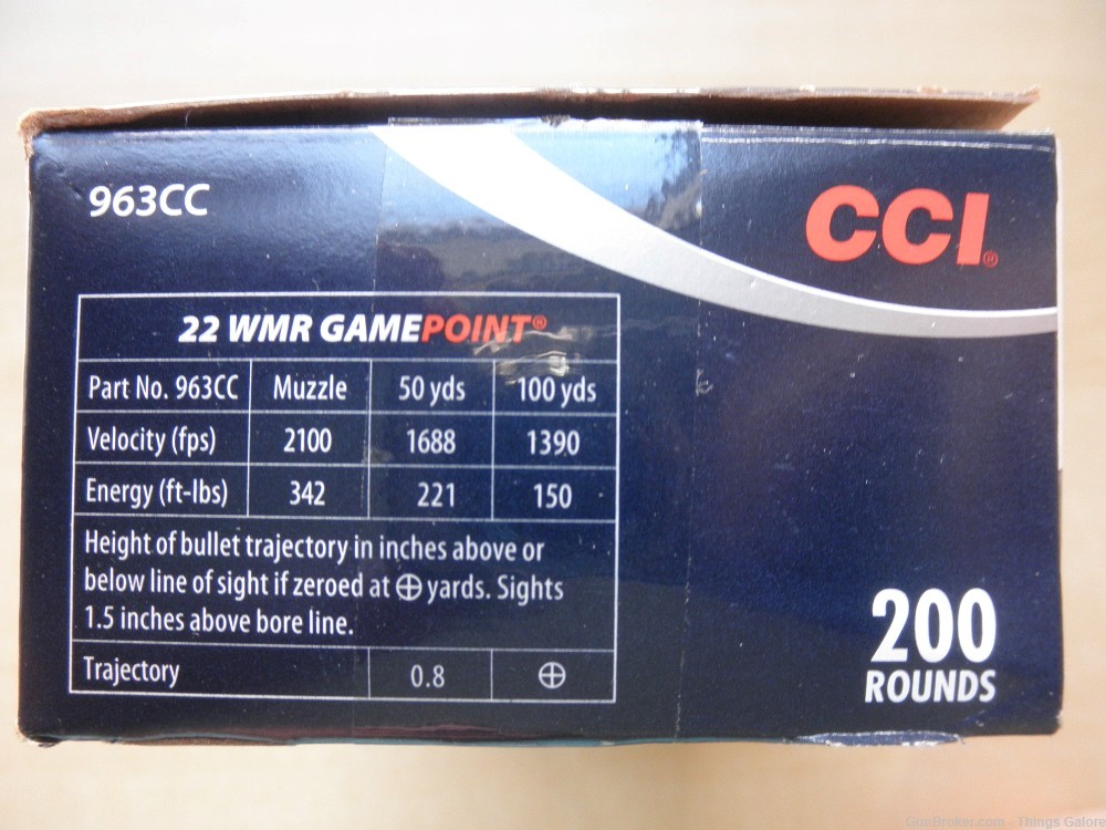 CCI 22 WMR A22 MAGNUM 35GR 200 round box-img-1