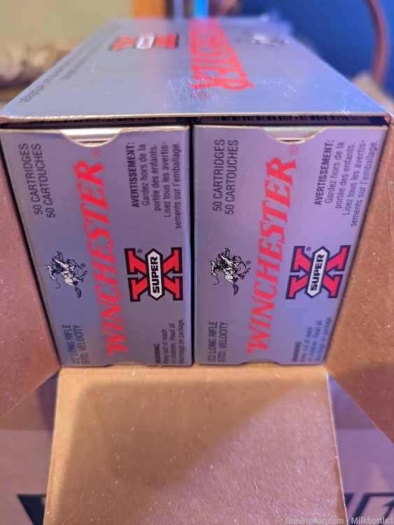 WINCHESTER SUPER X SILVER BOX. 500 round factory brick-img-4