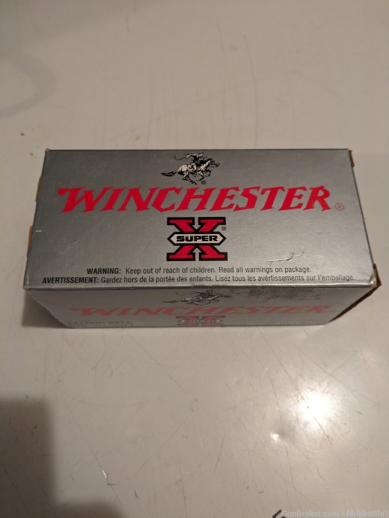 WINCHESTER SUPER X SILVER BOX. 500 round factory brick-img-0