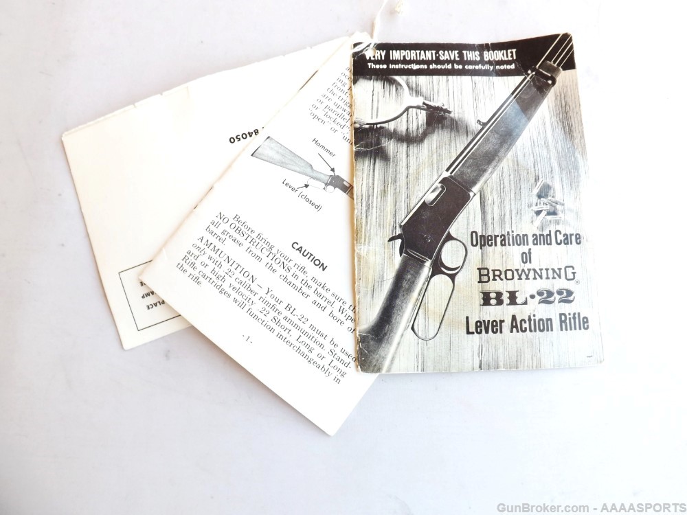 BROWNING  BL-22 LEVER ACTION RIFLE CAL 22 S-L-LR 20" BARREL $.99 NO RESERVE-img-21