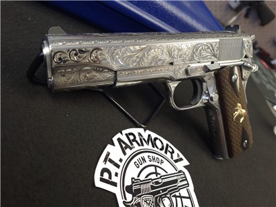 Colt 38 super engraved PENNY AUCTION! No Reserve