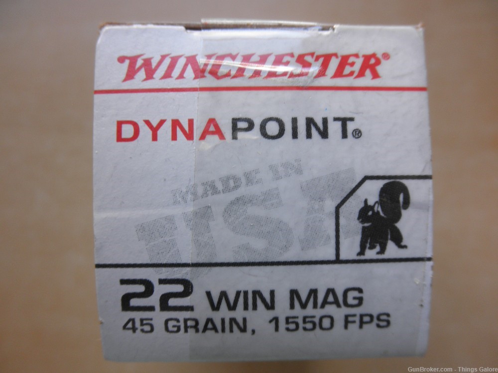 Winchester 22 WMR 45GR copper plated HP USA22M-img-1