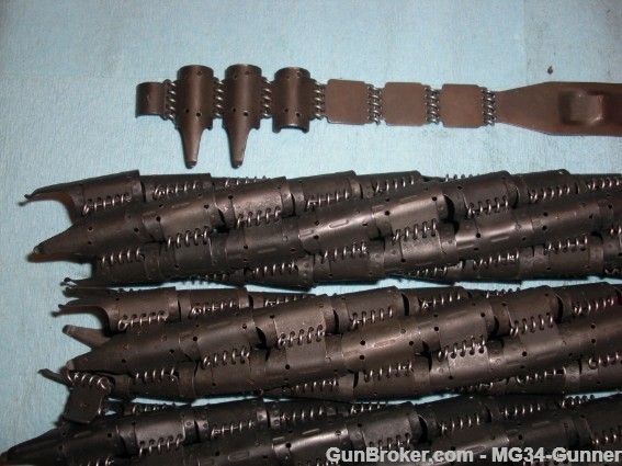 MG42 MG34 M53 Two Starter Tabs & Ten 50-Round Ammo Belts (500 rounds total)-img-1