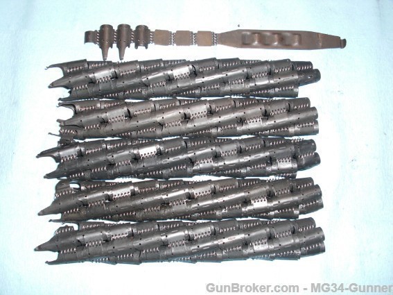 MG42 MG34 M53 Two Starter Tabs & Ten 50-Round Ammo Belts (500 rounds total)-img-0