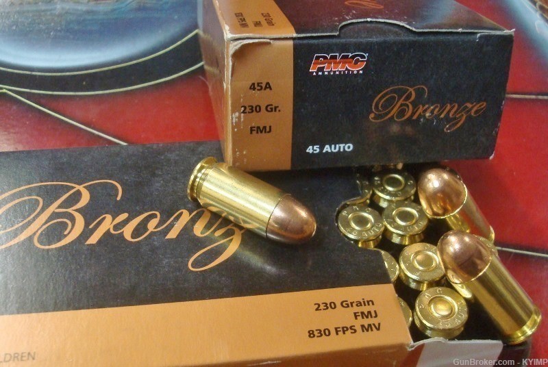 200 PMC .45 acp FMJ 230 grain 45A new Brass Ammunition-img-2