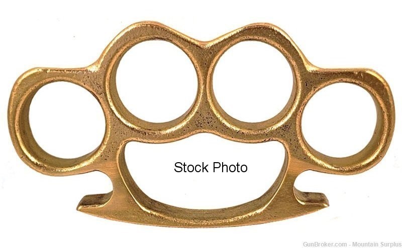 Solid Brass Knuckles, Knuckle Buster, Made in USA. The Real Thing!-img-0