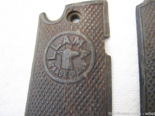 Early Llama .25 cal pistol grips-img-5