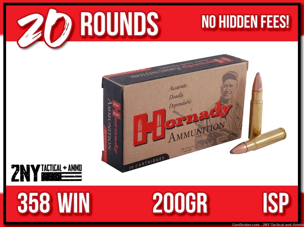 358 Win .358 Winchester Ammo Hornady-img-0