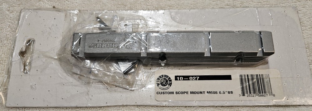 Taurus Custom Scope Mount for M608 6.5” Stainless Revolver-img-0
