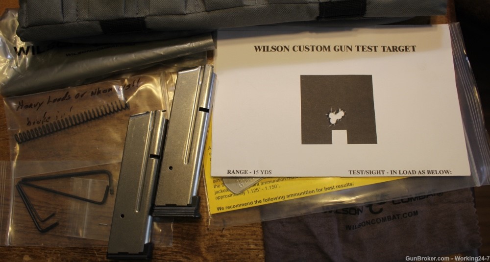 Wilson Combat Vickers Elite 9mm 1911 5" Stainless Slide / Black Semi Pistol-img-2