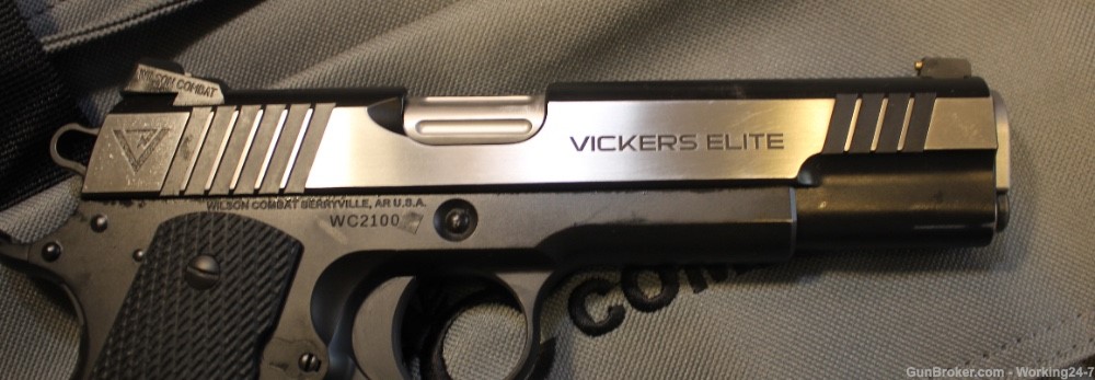 Wilson Combat Vickers Elite 9mm 1911 5" Stainless Slide / Black Semi Pistol-img-5